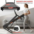 thumbnail image 4 of SWERTOY HLAiLL Folding Treadmills With Auto Incline 330lb Capacity Running Machine with Bluetooth Speaker, Device Holder, Easy Assembly&Space-Saving for Walking, Jogging, Running, 4 of 7