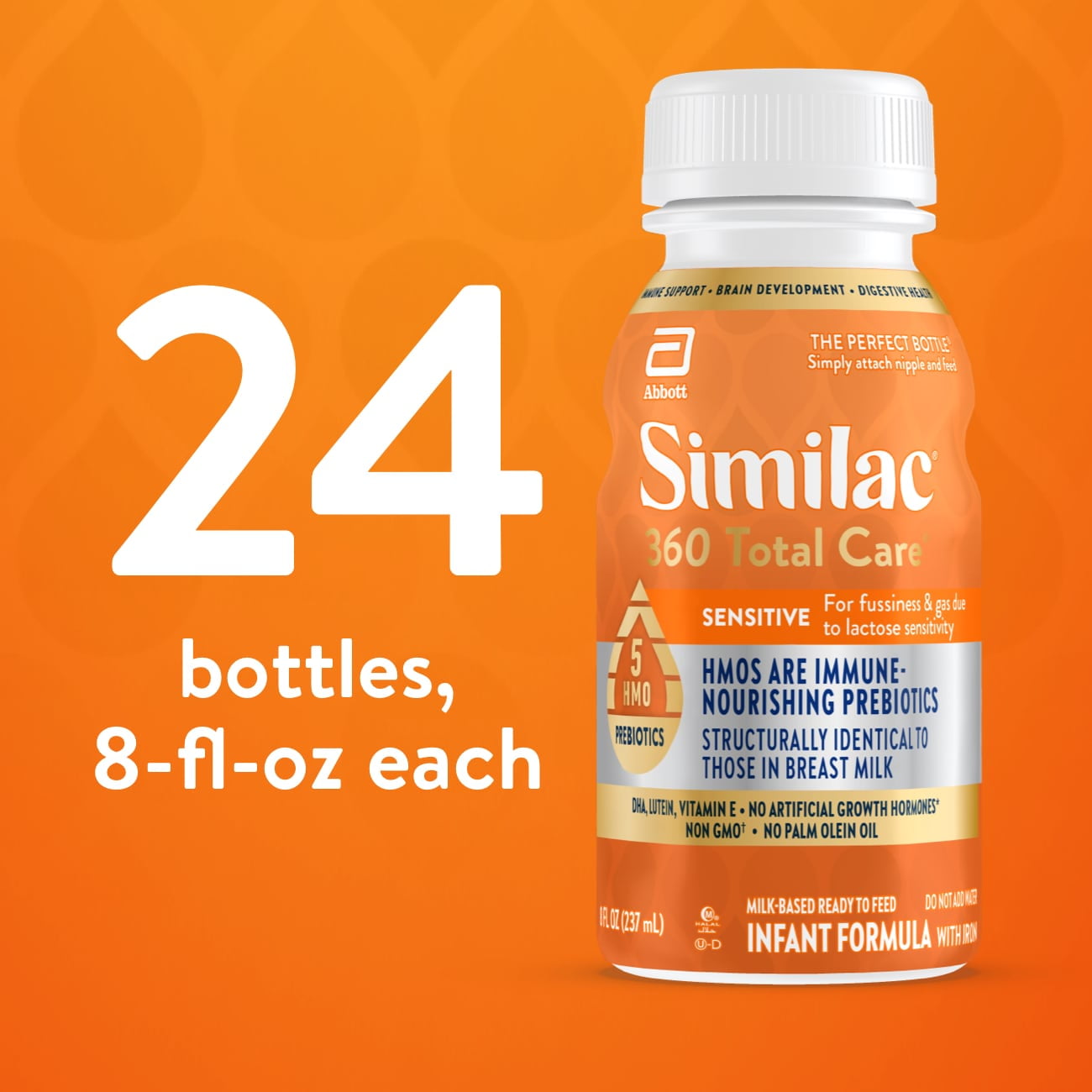 Similac 360 Total Care Sensitive Ready to Feed Infant Formula 8 fl