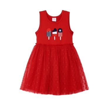 Way to Celebrate Toddler Girl Americana Tutu Dress, Sizes 12M-5T