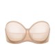 thumbnail image 1 of Sostén DELMIRA 36DD Sin Tirantes de Malla Transparente con Aros Beige, 1 of 6