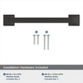 thumbnail image 4 of Amerock Ville 5-1/16 inch (128mm) Center-to-Center Matte Black Cabinet Pull, 10 Pack, 4 of 4