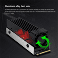 thumbnail image 6 of 4X M.2 SSD NVMe Heat Sink M2 2280 Solid State Disk Air Circulation Radiator with Fan Aluminum Heatsink Thermal Pad, 6 of 8