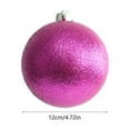 thumbnail image 3 of LmnLft Large Christmas Ball Ornaments, 4.72 Inch Glitter Plastic Holiday Decorations, Indoor Outdoor Hanging Baubles for Xmas Tree, Party, Storefront Display, Commercial or Home Christmas Décor, 3 of 6