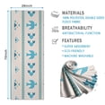 thumbnail image 2 of Blue Ethnic Bird Pattern Hot Yoga Mat Towel Non Slip for Hot Yoga - Quick-Drying Yoga Mat Cover with 4 Corner Pockets with Travel Bag - Hot Yoga Towel Non Slip Grip Moisture Wicking Sweat 70"x26", 2 of 6