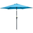 thumbnail image 1 of Outsunny 8.5' Round Aluminum Patio Umbrella Blue, 1 of 10