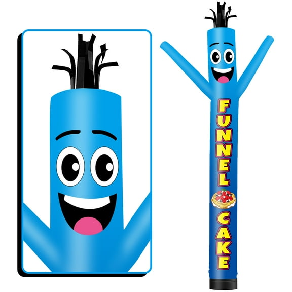 Funnel Cake Inflatable Tube Man Wacky Wavy Dancing Guy for Outdoor Decoration Advertising Business Promotion (Blower Not Included)