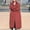 Red, variant on Clearance! Winter Coats for Women Clearance Medium,Women's Extended Length Ankle-length Down Jacket Loose Knee-high Hoodless Cotton-padded Jacket