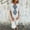White, variant on Hvot&aat Women's Boho Vintage Print Maxi Dress V Neck Short Sleeve Comfort Cotton Linen Dress Casual Loose Beach Dress