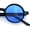 Blue Lens, variant on SA106 Wizard Hippie Hustler Color Lens Round Circle Lens Sunglasses / Blue Lens