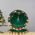 thumbnail image 3 of Gupgi Disposable Christmas Tableware Festival Party Decoration Paper Plates Tissue Paper Tablecloth Set, 3 of 8