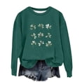 thumbnail image 4 of hotojiny St. Patrick's Day Shirt for Girls Cute Graphic T-Shirt Toddler Boys Long Sleeve Pullover Kids Tops St. Patrick's Day Gift 1-13 T, 4 of 5
