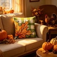 thumbnail image 6 of Btomtd Couch Pillow Covers 18 x 18 Inch, Thanksgiving Pumpkin Maple Leaf Linen Throw Pillow Cover, Farmhouse Decorative Pillow Cases for Sofa Bed, B, 6 of 6