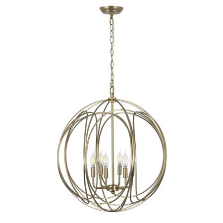 

Brass Collection 6 Light Chandelier