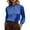 Blue, variant on Wensltd Women Trendy Shirts Summer Spring Casual Long Sleeve Blouses Loose Fit Soft Daily Satin Blouse for Women