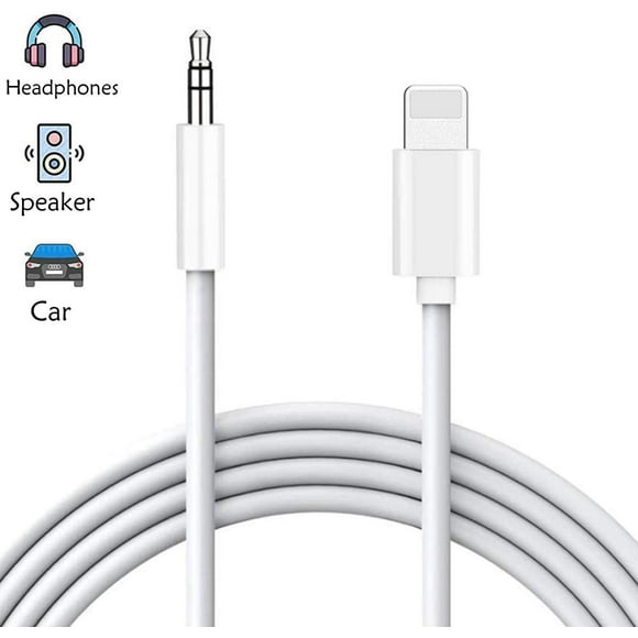 Aux Cable Car For Iphone 7 Headphone Adapter 3.5mm Aux Cable Compatible With Iphone 8 / 8plus / X / Xr / Xs Accessories Audio Cable To Car / Home Stereo & Headphones, Car Radio Supports 3ft 1m