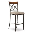 thumbnail image 2 of Home Square 29" Metal Bar Height Stool in Pewter Finish - Set of 2, 2 of 10