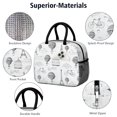 thumbnail image 4 of Cute Lunch Bag for Women Reusable Insulated Lunch Bags, Leakproof Cooler Food Lunch Tote Bag, Large Capacity Paris Theme Lunch Box for Work School Travel Picnic, 4 of 7