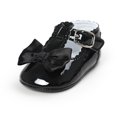 thumbnail image 3 of Baby Girls Bowknot PU Leather Mary Jane Walking Shoes Princess Wedding Flats Dress Crib Shoe, 3 of 6