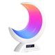 thumbnail image 1 of Lámpara de ambiente en forma de luna Advancent con Altavoz Bluetooth despertador ABS Blanco, 1 of 6