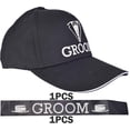 thumbnail image 4 of MEANT2TOBE Black Groom Bachelor Party Baseball Cap | Groom Bachelors Wedding Decor, 4 of 7