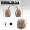 thumbnail image 3 of KitchenKey  Women Winter Ear Muffs Fluffy Faux Fur Earmuffs Foldable Ear Warmer Girls Soft Ear Covers, 3 of 11