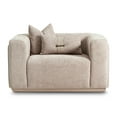thumbnail image 2 of Michael Amini Canberra Chenille Chair and a Half - Mink/Light Ash, 2 of 15