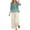 Mint Green, variant on Womens 2 Piece Linen Suits Cute Summer Flowy Matching Suit Boho Flowy Embroidered Tops Wide Leg Pants Casual Sets