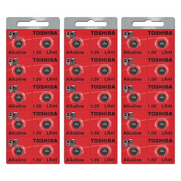 Toshiba LR41 AG3 Alkaline 1.5 Volt Battery (30 Batteries)