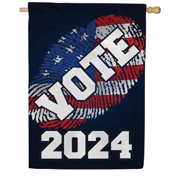 America Forever Flags Double Sided House Flag - Vote 2020 (Blue), American President Election Yard Outdoor Decoration 12.5" x 18 "
