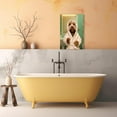 thumbnail image 3 of ZHONGYUTONG Bathroom Decor Cute Teddy Dog with Bath Towel Wall Art Funny Animal Farmhouse Picture Puppy Canvas Prints for Washroom Restroom Bathroom (28.00" x 42.00"), 3 of 6