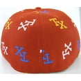 thumbnail image 3 of Texas Men's Fitted Flat Brim Baseball Caps (TX All Over Black, Large), 3 of 4