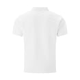 thumbnail image 4 of LWavelet Men's Short Sleeve Button Down Shirt, Knit Top with Contrast Trim for Breathable Summer Wear White 3XL, 4 of 5