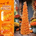 thumbnail image 5 of Ayieyill 5Ft Fall Tree Pop up Pencil Tree Collapsible Maple Tree for Indoor Outdoor Thanksgiving Decorations Autumn Harvest, 5 of 8