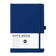 thumbnail image 3 of A5 Pu Leather Hardcover Notebook, 200 Pages Royal Blue Lined Journal with Elastic Closure, Writing Book for Office, Schol, and Daily Use, 3 of 10