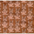 thumbnail image 4 of oneOone Organic Cotton Poplin Twill Fabric Rabbit Block Printed Fabric 1 Yard 42 Inch Wide, 4 of 4