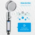 thumbnail image 4 of DEBGFS NEW Handheld Propeller Turbo Fan Hydro Jet Spinning Shower Head High Pressure,Red, 4 of 7