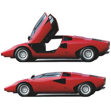 SP12730 80s Red Turbo Sports Car Scissor Door Double Pack Cardboard Cutout Standee Standup