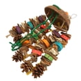 thumbnail image 1 of Juguetes De Bloques De Madera Para Loros, Cáscara De , Colores Brillantes, Resistentes A Las Mordeduras, Juguetes Para Masticar Pájaros, Piñas Seguras Para Guacamayos, 1 of 7