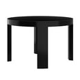 thumbnail image 3 of Plank+Beam Round Dining Table, 47" Solid Wood Modern Kitchen Table, Round Table for 4, Black, 3 of 8