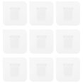 thumbnail image 1 of 12pcs Adhesive Shelf Support Punch Free Shelf Support Self Adhesive Shelf Pegs, 1 of 3