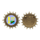 thumbnail image 1 of Soy de Tanzania Pin de gancho de metal vintage con forma de sol Unbranded M, 1 of 3