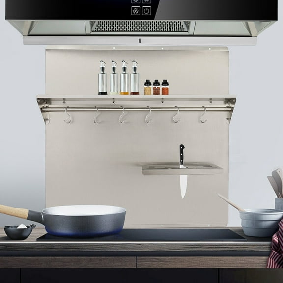 Range Hood Backsplash, Range Hood Wall Shield, Stainless Steel Splash Plate for Range Hood