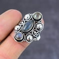 thumbnail image 3 of Natural Labradorite Gemstone Handmade 925 Sterling Silver Ring Size 10, 3 of 4