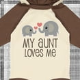 thumbnail image 4 of Inktastic My Aunt Loves Me Boys or Girls Long Sleeve Baby Bodysuit, 4 of 5