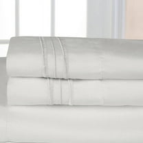 Ultrasoft 1500 Series Microfiber Embroidered Solid Color Bedroom pillow case, 2-Pack