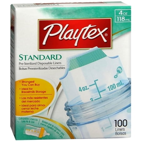 Playtex 4 Oz. Standard BPA Free Disposable Nurser Liners, 100 Count