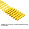 thumbnail image 4 of Unique Bargains Miniature Garden Fence, 35 Inch Long Picket Fence Mini Ornament, Yellow, 4 of 5