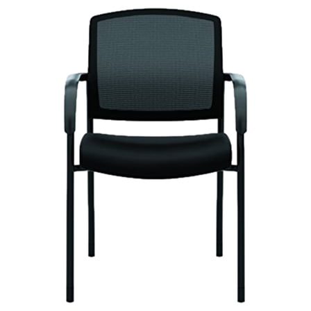 Lota Series Guest Side Chair 23" x 24.75" x 34.5", Black Seat/Black Back, Black Base