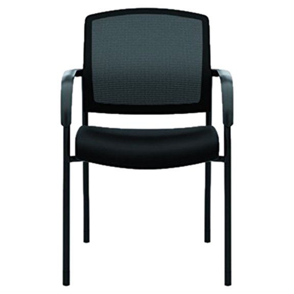 Lota Series Guest Side Chair 23" x 24.75" x 34.5", Black Seat/Black Back, Black Base