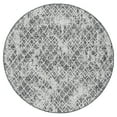 thumbnail image 5 of SAFAVIEH Courtyard Kerry Geometric Indoor/Outdoor Area Rug, Black/Grey, 6'7" x 6'7" Square, 5 of 9